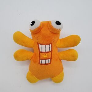 Uncle Milton I Bug You Orange Plush 6" Four Arms Big Smile Stuffed Animal Toy